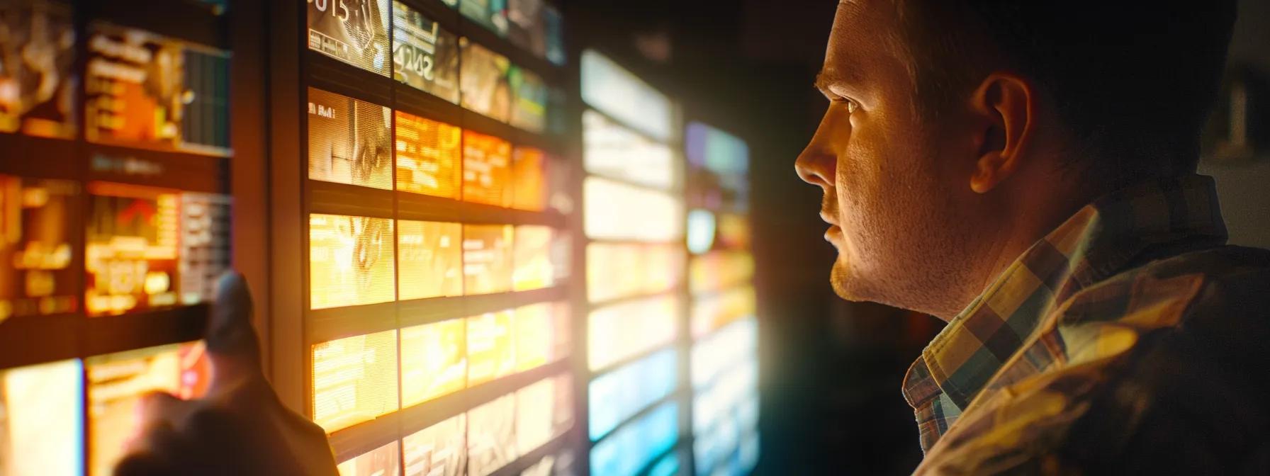 a dynamic, close-up shot of a professional contractor reviewing a digital screen filled with vibrant meta tags and analytics, illuminated by soft, focused lighting that emphasizes the importance of maximizing online visibility.
